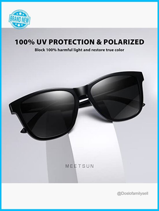 Polarized Retro Sunglasses UV400 Protection Trendy Classic Wrap Around Style main image 4